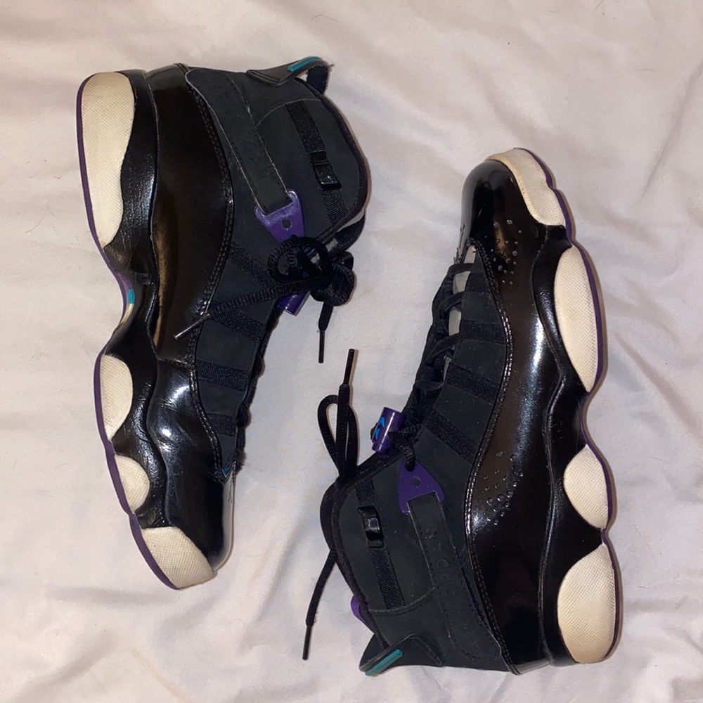 Authentic Jordan VI (6) Rings Black/Purple/Blue